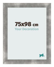 Cadre Photo 75x98cm Metal Vintage MDF Pisa De Face Mesure | Yourdecoration.fr