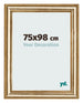 Cadre Photo 75x98cm Or Antique MDF Lazio De Face Mesure | Yourdecoration.fr