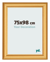 Cadre Photo 75x98cm Or Mat MDF Lazio De Face Mesure | Yourdecoration.fr