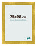 Cadre Photo 75x98cm Or Vintage MDF Pisa De Face Mesure | Yourdecoration.fr
