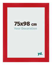 Cadre Photo 75x98cm Rouge MDF Pisa De Face Mesure | Yourdecoration.fr
