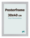 Cadre de affiche 30x40cm Argent MDF Parma Mesure | Yourdecoration.fr