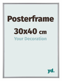 Cadre de affiche 30x40cm Argent Plastique Paris Mesure | Yourdecoration.fr