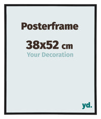 Cadre de affiche 38x52cm Noir Mat Plastique Paris Mesure | Yourdecoration.fr