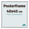 Cadre de affiche 40x40cm Argent Plastique Paris Mesure | Yourdecoration.fr