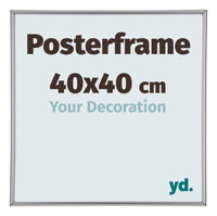 Cadre de affiche 40x40cm Argent Plastique Paris Mesure | Yourdecoration.fr