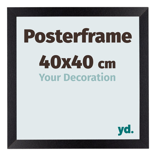 Cadre de affiche 40x40cm Noir Mat MDF Parma Mesure | Yourdecoration.fr