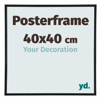 Cadre de affiche 40x40cm Noir Mat Plastique Paris Mesure | Yourdecoration.fr