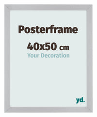 Cadre de affiche 40x50cm Argent MDF Parma Mesure | Yourdecoration.fr