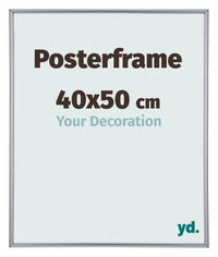 Cadre de affiche 40x50cm Argent Plastique Paris Mesure | Yourdecoration.fr