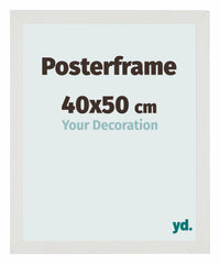 Cadre de affiche 40x50cm Blanc Mat MDF Parma Mesure | Yourdecoration.fr