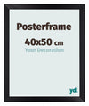 Cadre de affiche 40x50cm Noir Mat MDF Parma Mesure | Yourdecoration.fr