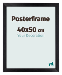 Cadre de affiche 40x50cm Noir Mat MDF Parma Mesure | Yourdecoration.fr