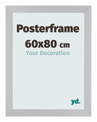 Cadre de affiche 60x80cm Argent MDF Parma Mesure | Yourdecoration.fr