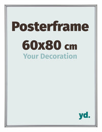 Cadre de affiche 60x80cm Argent Plastique Paris Mesure | Yourdecoration.fr