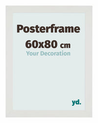 Cadre de affiche 60x80cm Blanc Mat MDF Parma Mesure | Yourdecoration.fr