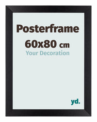Cadre de affiche 60x80cm Noir Mat MDF Parma Mesure | Yourdecoration.fr