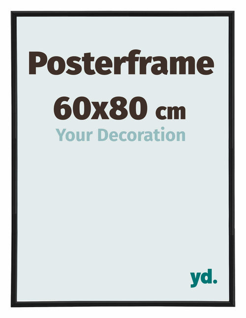 Cadre de affiche 60x80cm Noir Mat Plastique Paris Mesure | Yourdecoration.fr