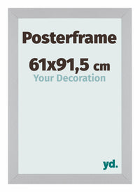 Cadre de affiche 61x91,5cm Argent MDF Parma Mesure | Yourdecoration.fr