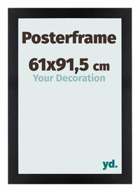 Cadre de affiche 61x91,5cm Noir Mat MDF Parma Mesure | Yourdecoration.fr