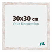 Catania MDF Cadre Photo 30x30cm White Wash Mesure| Yourdecoration.fr