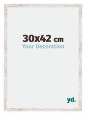 Catania MDF Cadre Photo 30x42cm White Wash Mesure| Yourdecoration.fr