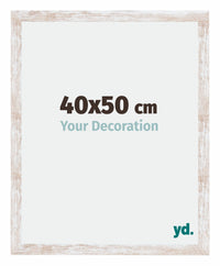 Catania MDF Cadre Photo 40x50cm White Wash Mesure| Yourdecoration.fr