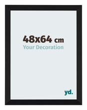 Catania MDF Cadre Photo 48x64cm Noir De Face Mesure | Yourdecoration.fr