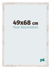 Catania MDF Cadre Photo 49x68cm Peinture a la chaux De Face Mesure | Yourdecoration.fr