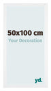 Catania MDF Cadre Photo 50x100cm Blanc De Face Mesure | Yourdecoration.fr