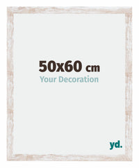 Catania MDF Cadre Photo 50x60cm White Wash Mesure| Yourdecoration.fr