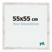 Catania MDF Cadre Photo 55x55cm White Wash Mesure| Yourdecoration.fr