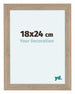 Como MDF Cadre Photo 18x24cm Chene Clair De Face Mesure | Yourdecoration.fr