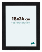 Como MDF Cadre Photo 18x24cm Noir Mat De Face Mesure | Yourdecoration.fr