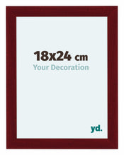 Como MDF Cadre Photo 18x24cm Vin Rouge Patine De Face Mesure | Yourdecoration.fr