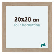 Como MDF Cadre Photo 20x20cm Chene Clair De Face Mesure | Yourdecoration.fr