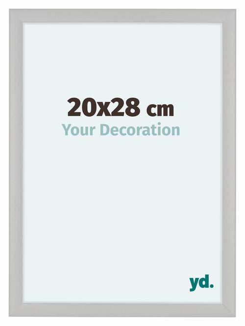 Como MDF Cadre Photo 20x28cm Blanc Grain de Bois De Face Mesure | Yourdecoration.fr