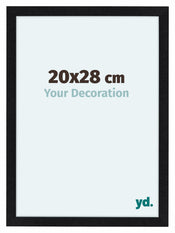 Como MDF Cadre Photo 20x28cm Noir Mat De Face Mesure | Yourdecoration.fr