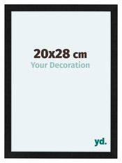 Como MDF Cadre Photo 20x28cm Noir Mat De Face Mesure | Yourdecoration.fr