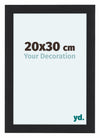 Como MDF Cadre Photo 20x30cm Noir Grain De Bois De Face Mesure | Yourdecoration.fr