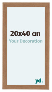 Como MDF Cadre Photo 20x40cm Noyer Clair De Face Mesure | Yourdecoration.fr