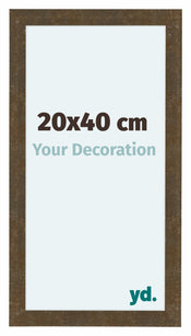 Como MDF Cadre Photo 20x40cm Or Antique De Face Mesure | Yourdecoration.fr