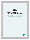 Como MDF Cadre Photo 21x29 7cm A4 Blanc Grain de Bois De Face Mesure | Yourdecoration.fr