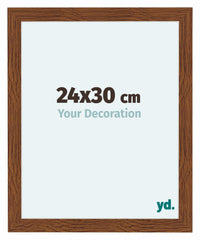 Como MDF Cadre Photo 24x30cm Chene Rustique De Face Mesure | Yourdecoration.fr