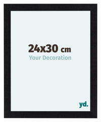 Como MDF Cadre Photo 24x30cm Noir Mat De Face Mesure | Yourdecoration.fr