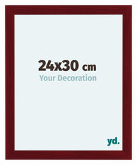 Como MDF Cadre Photo 24x30cm Vin Rouge Patine De Face Mesure | Yourdecoration.fr