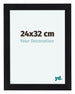 Como MDF Cadre Photo 24x32cm Noir Mat De Face Mesure | Yourdecoration.fr