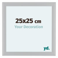 Como MDF Cadre Photo 25x25cm Blanc Brillant De Face Mesure | Yourdecoration.fr