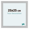 Como MDF Cadre Photo 25x25cm Blanc Mat De Face Mesure | Yourdecoration.fr
