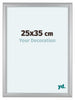 Como MDF Cadre Photo 25x35cm Argent Mat De Face Mesure | Yourdecoration.fr
